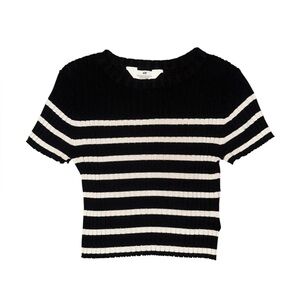 h&m rib-knit crop top